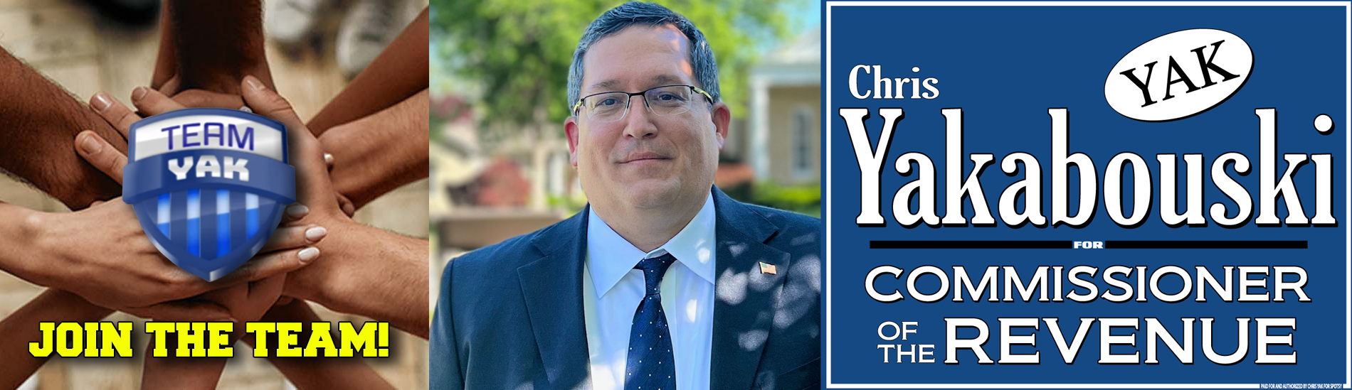 The many endorsements of Chris Yakabouski for Commissioner of the Revenue