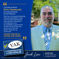 Jacob Lane endorses Chris Yakabouski