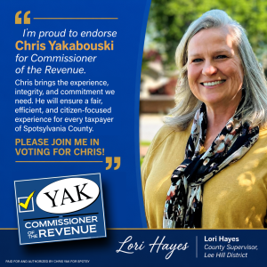 Lori Hayes votes yes for Yak in Lee Hill District